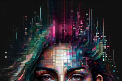 portrait wallpaper 8k glitch mobile