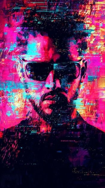 portrait wallpaper hd glitch android