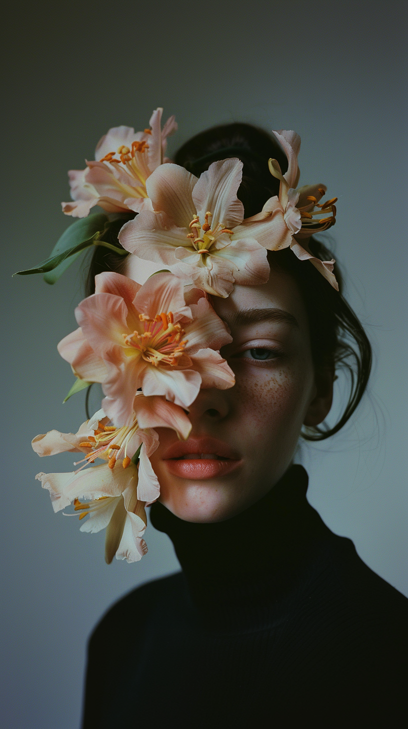 portrait wallpaper 4k flower portrait mode